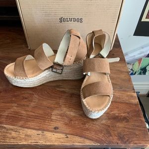 Soludos wedge heel size 8